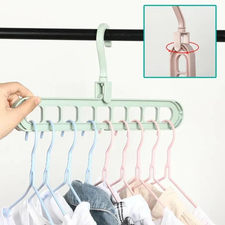 Multi-Port Clothing Hanger, 10 Pcs