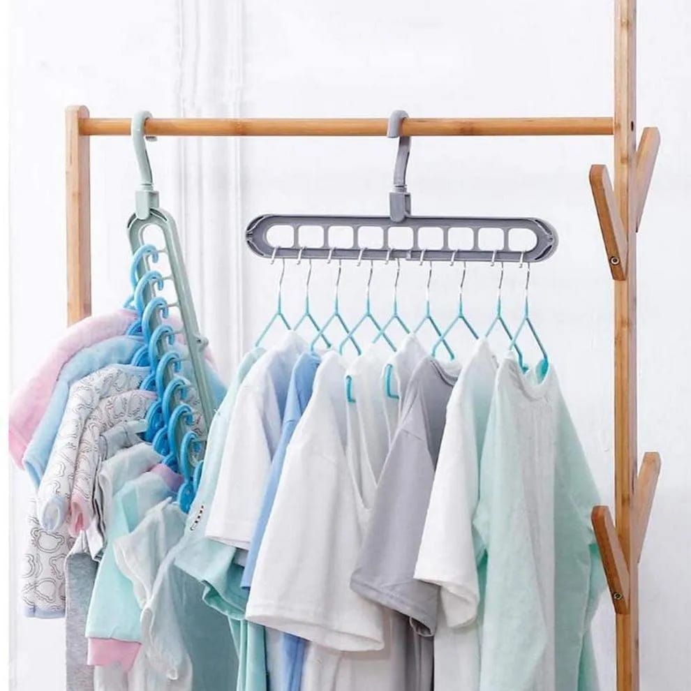 Multi-Port Clothing Hanger, 10 Pcs