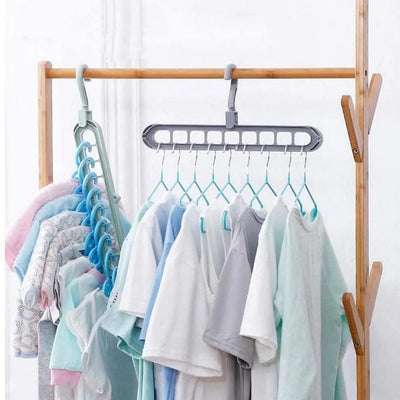 Multi-Port Clothing Hanger, 10 Pcs