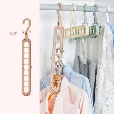 Multi-Port Clothing Hanger, 10 Pcs