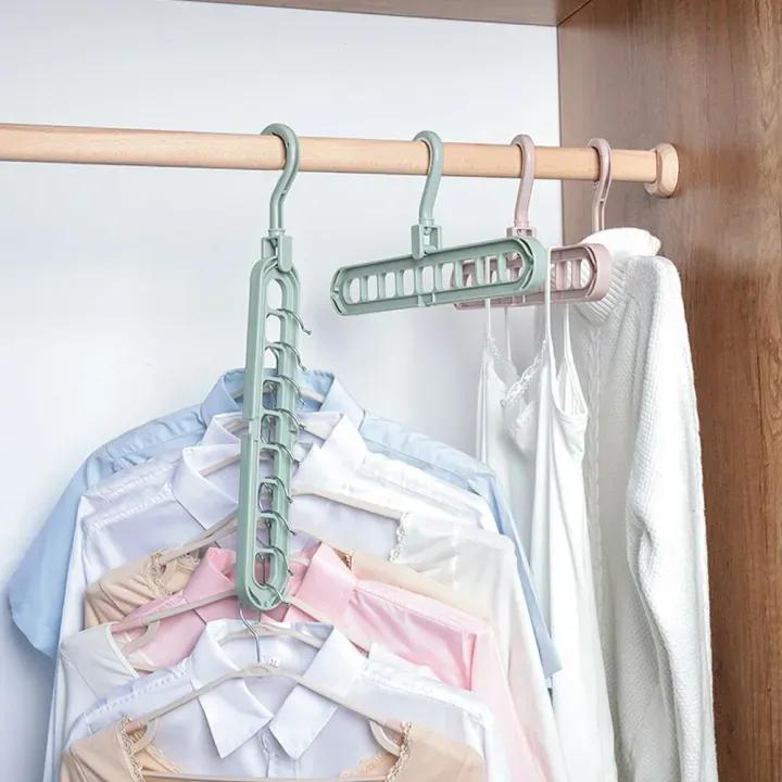 Multi-Port Clothing Hanger, 10 Pcs