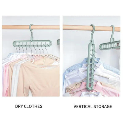 Multi-Port Clothing Hanger, 10 Pcs